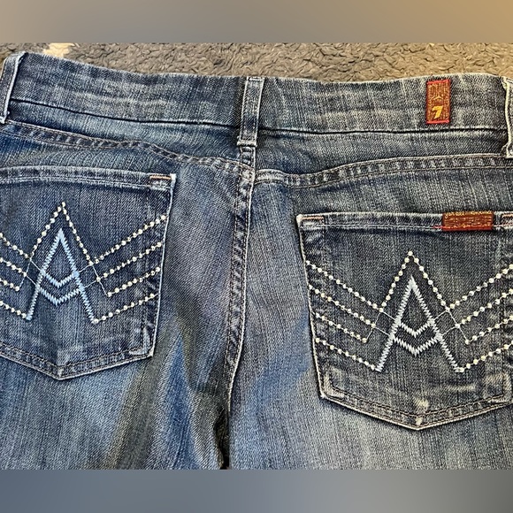 7 For All Mankind flare A-pocket jeans. - Picture 4 of 6